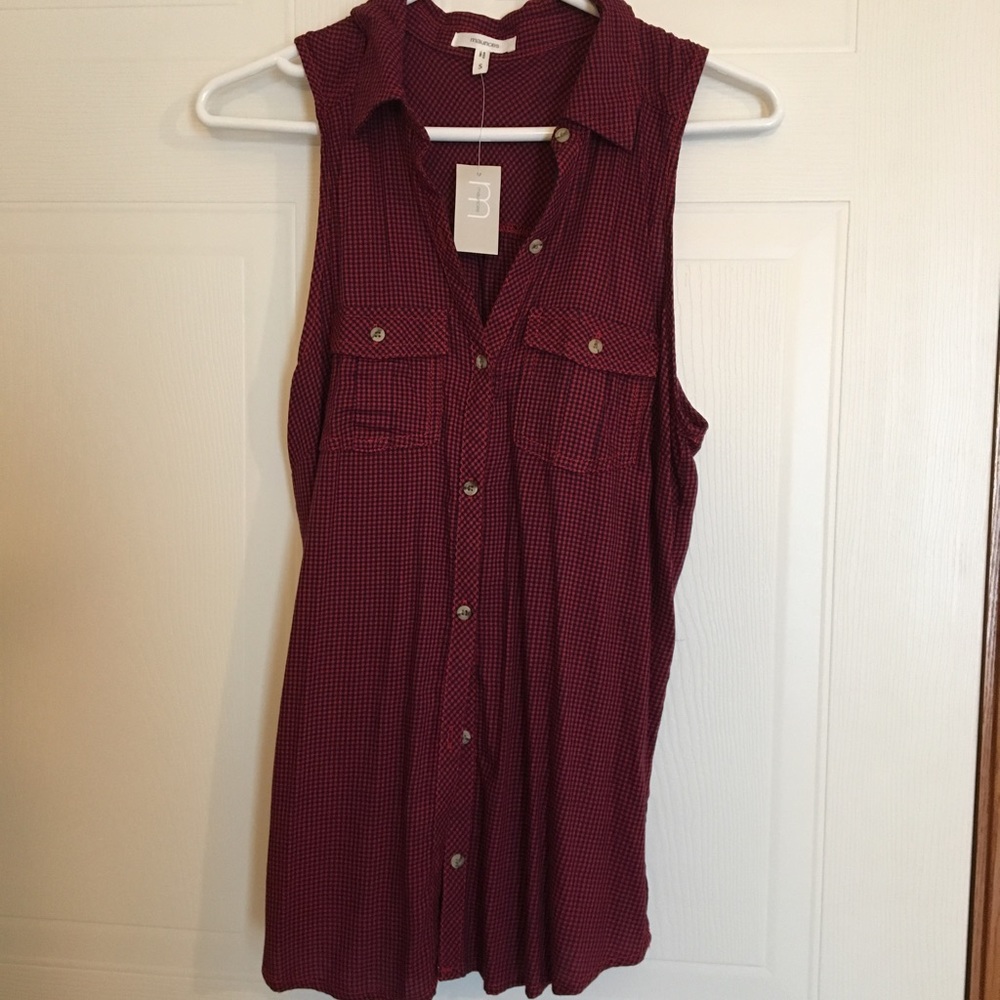 Maurices Sleeveless Flannel